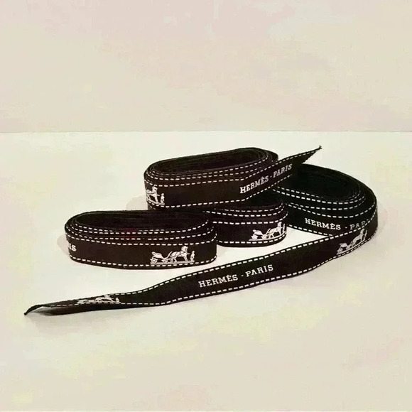 Authentic Hermes Brown Gift Wrap Packing Ribbon - Picture 10 of 11